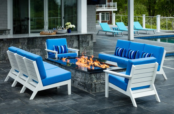Seaside DEX Armless Lounge Chair – Outdoor Patio Modular Seating