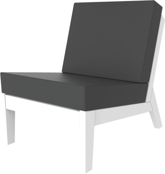 Seaside DEX Armless Lounge Chair – Outdoor Patio Modular Seating