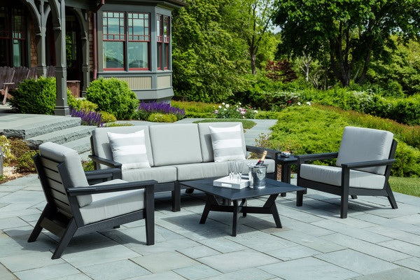 Seaside DEX Square Chat Table – Modern Outdoor Patio Coffee Table