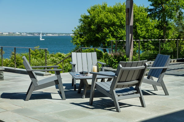 Seaside DEX Square Chat Table – Modern Outdoor Patio Coffee Table