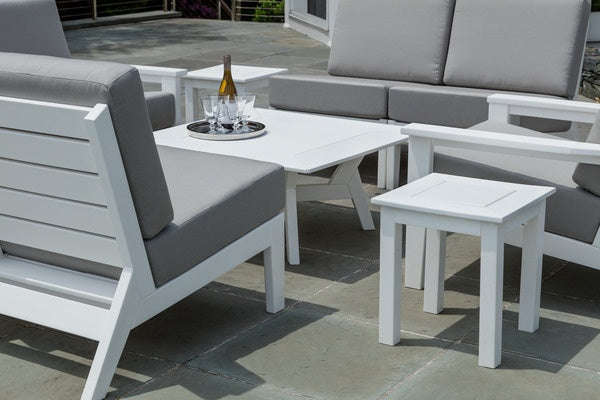 Seaside DEX Square Side Table – Compact Outdoor Patio End Table