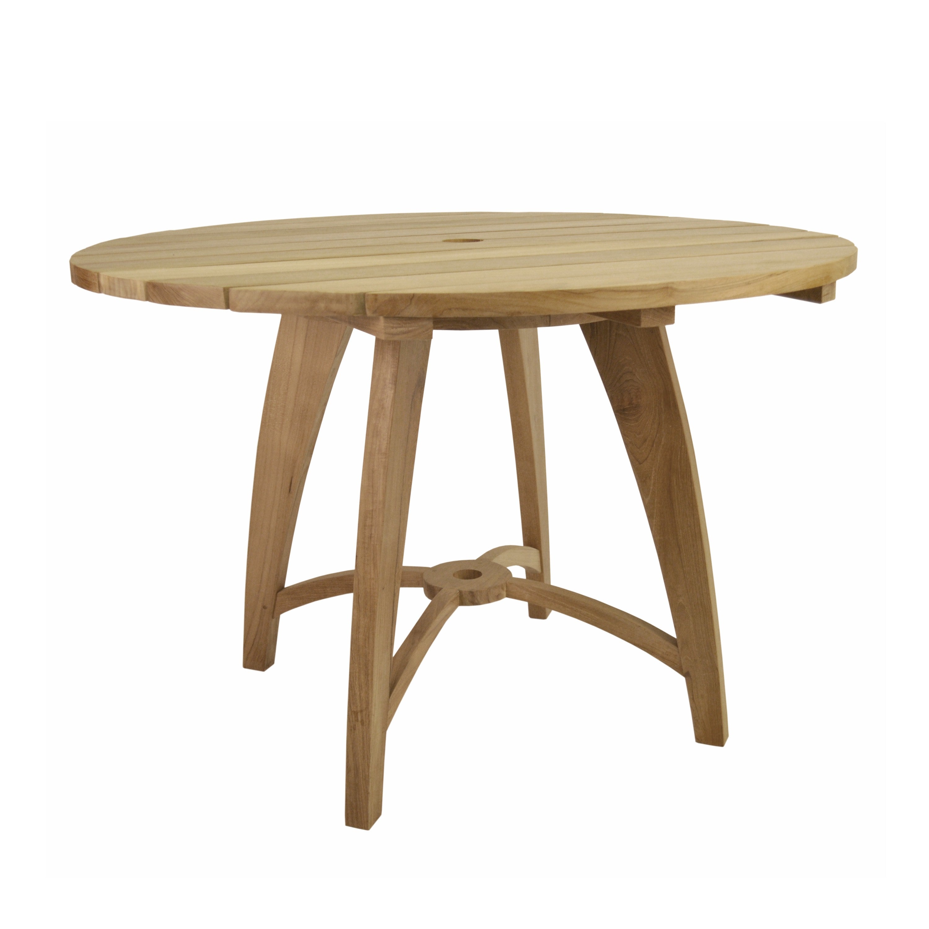Anderson Teak Florence 47″ Round Dining Table – Solid Teak Outdoor Patio Table