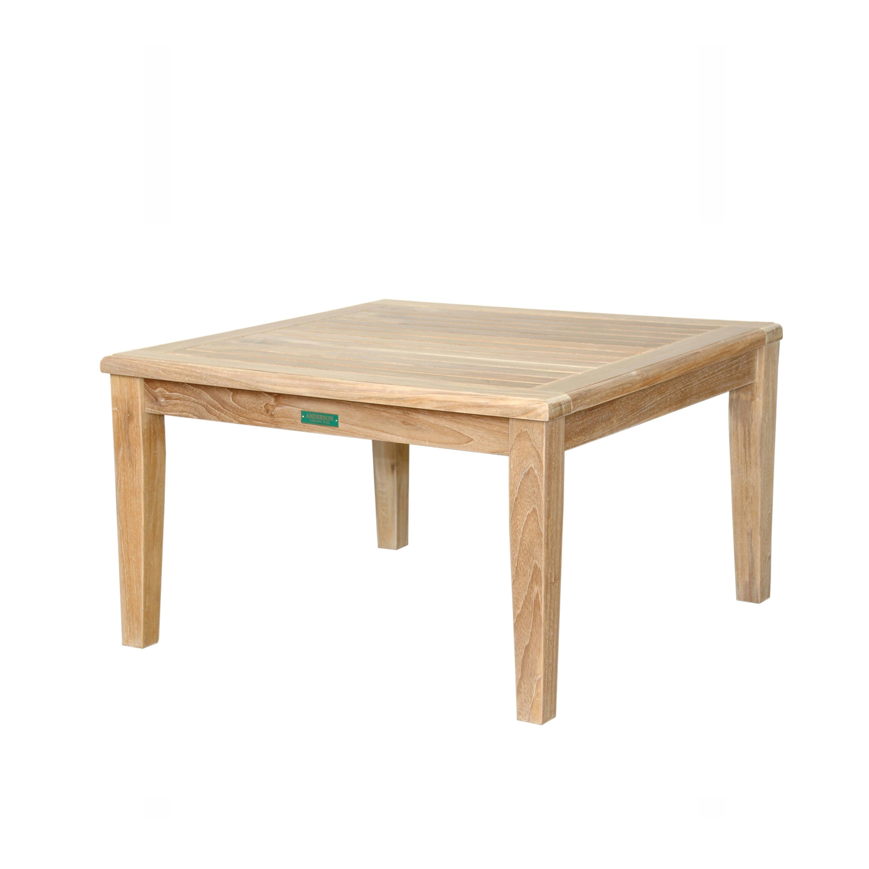 Anderson Teak Brianna 32″ Square Coffee Table – Solid Teak Outdoor Patio Table