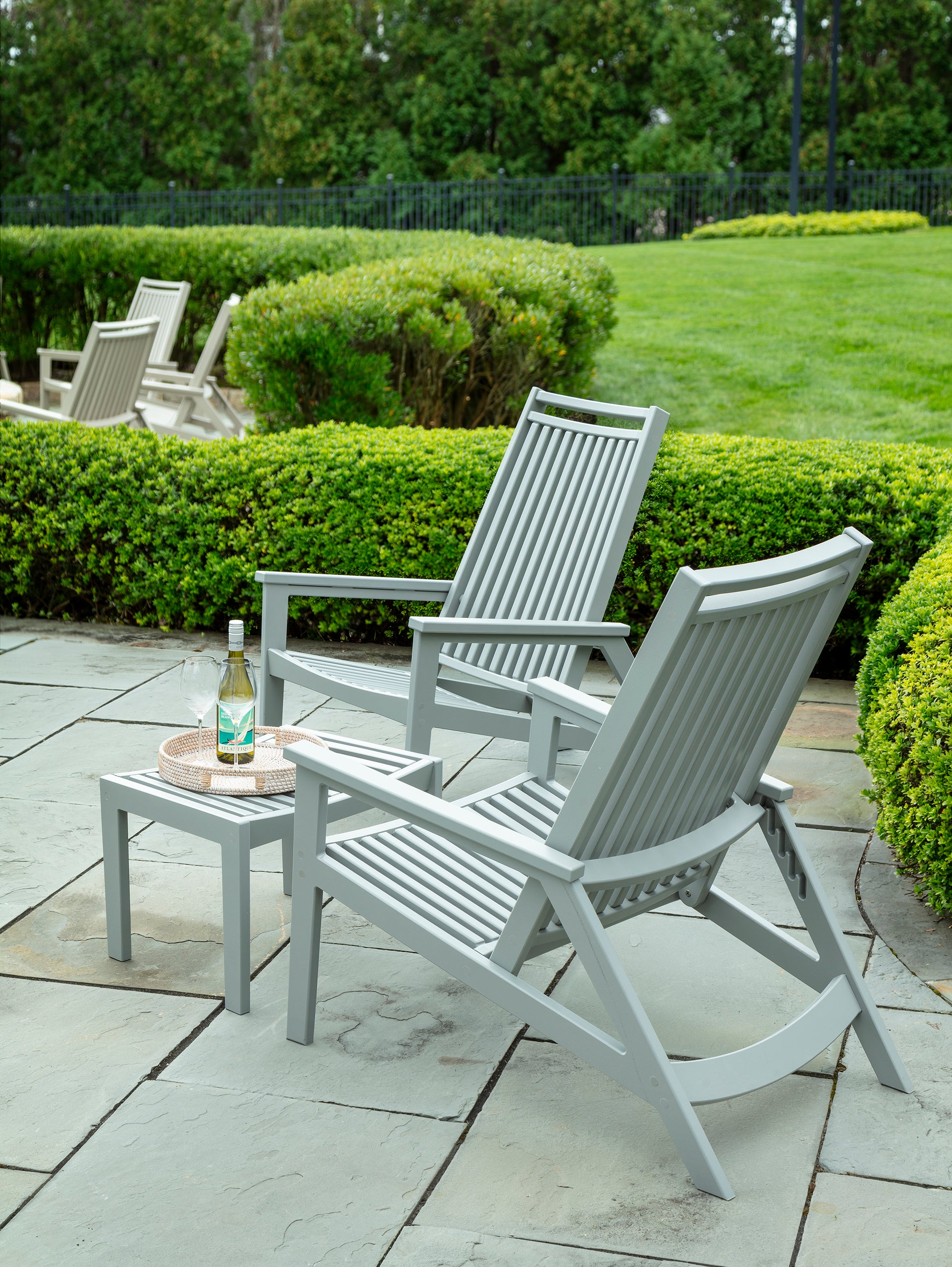 Seaside Casual SUR Ottoman – All-Weather Outdoor Patio Footrest