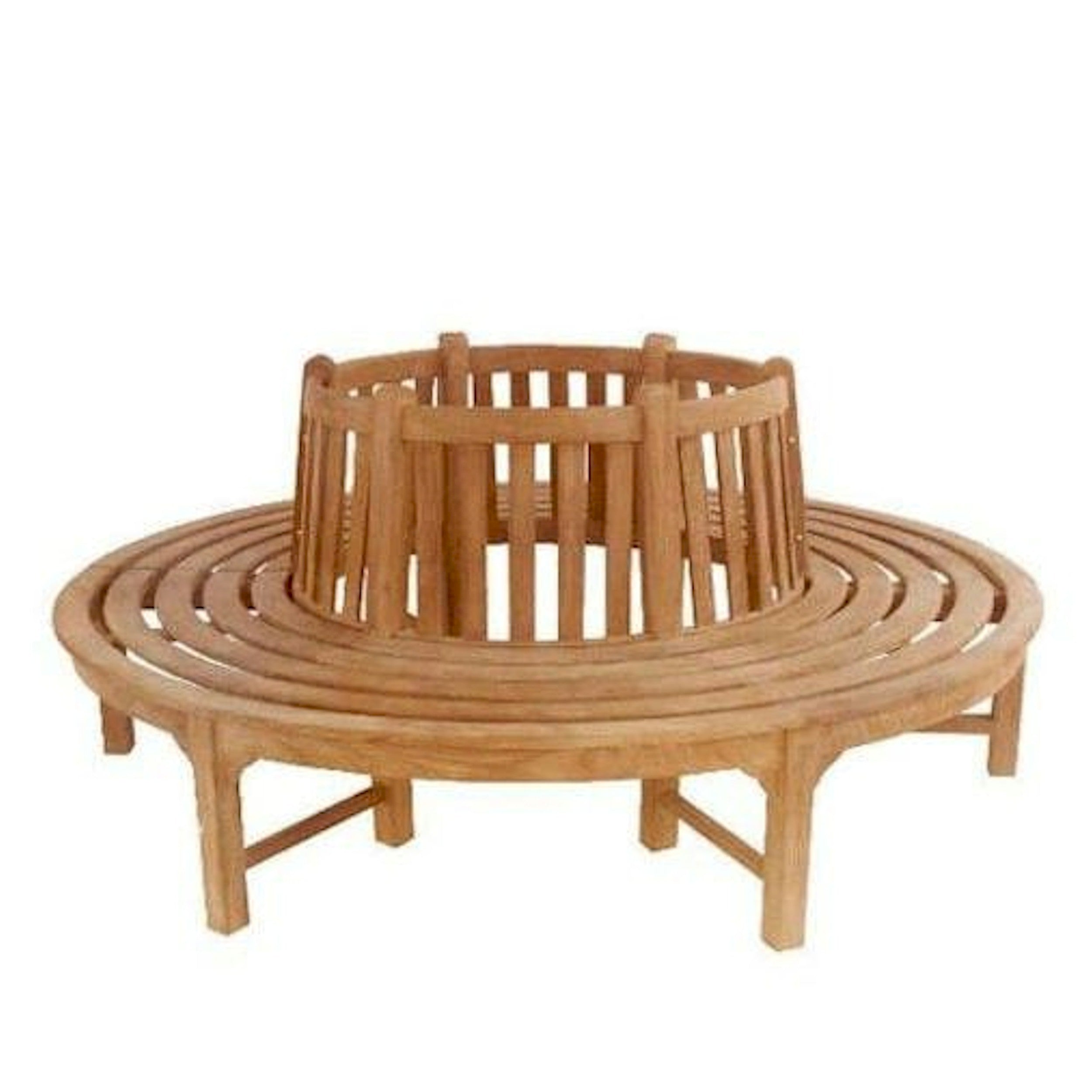 Anderson Teak – 87″ Round Tree Bench – Grade-A Teak Outdoor Seating