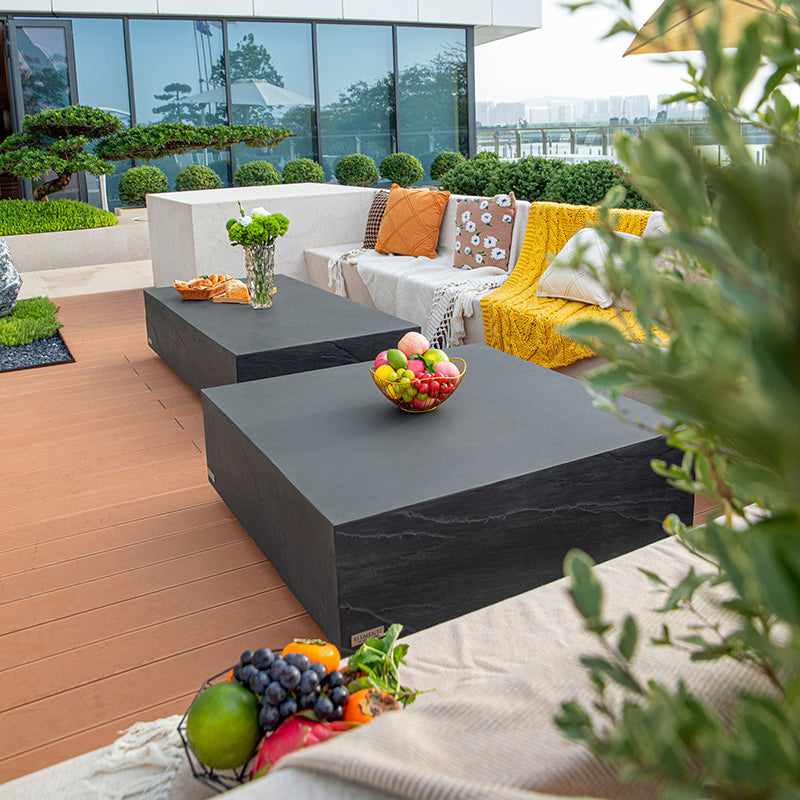 Elementi Colorado 40″ Square Sandstone Coffee Table