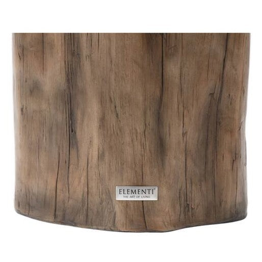 Elementi Home Daintree 19″ Stump Drift Wood Concrete Side Table