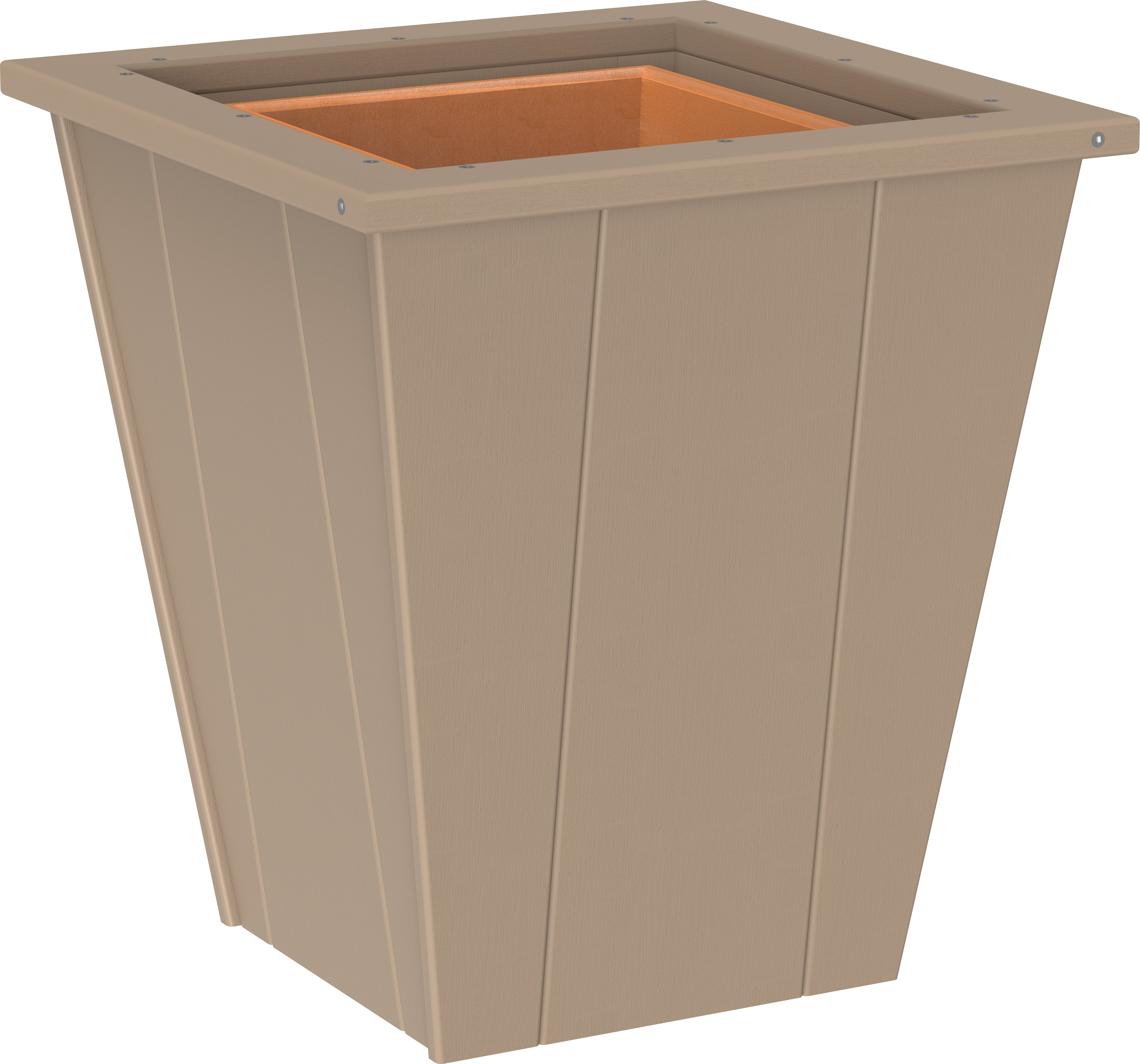 LuxCraft – Elite Planter – Tapered Outdoor Planter with Removable Liner