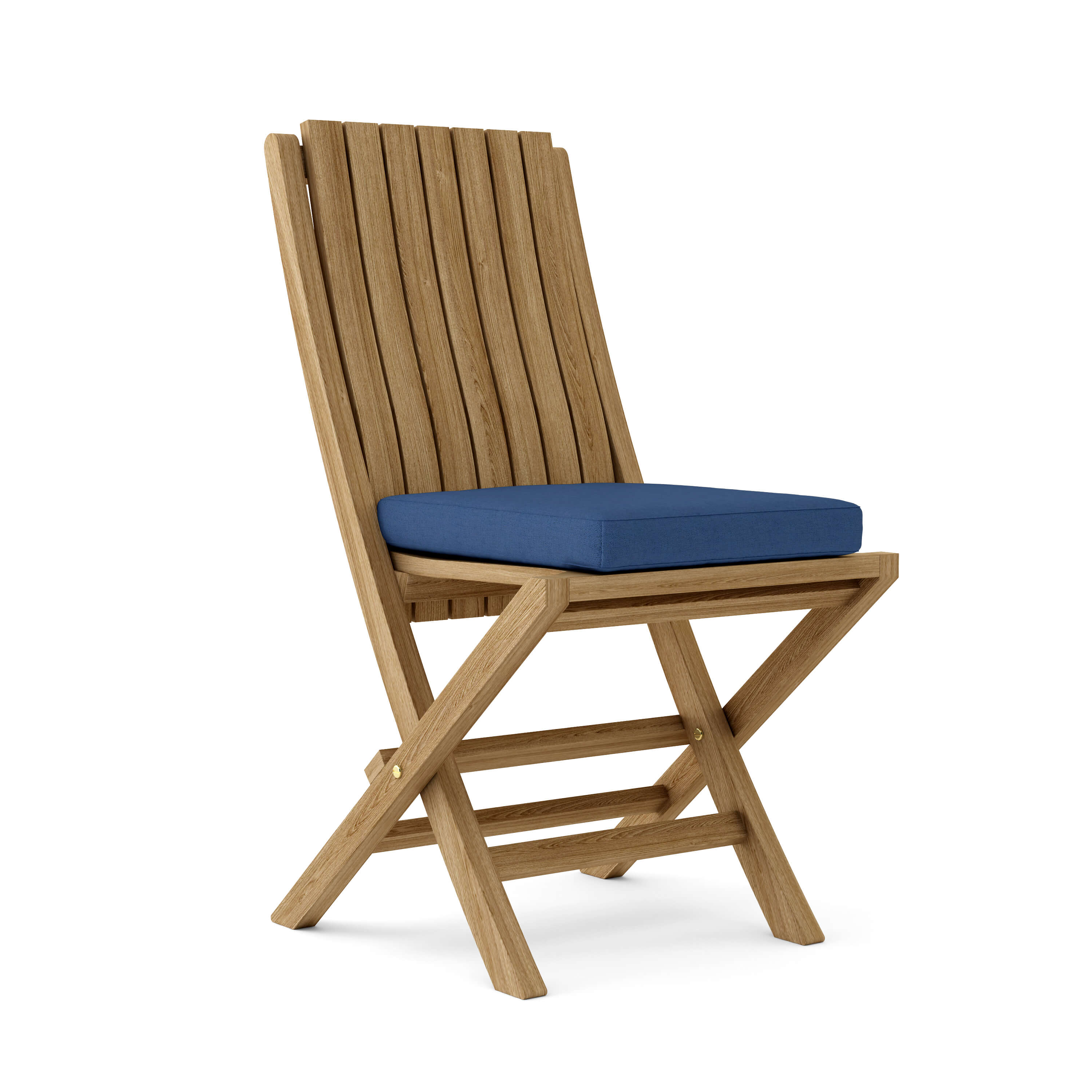 Anderson Teak Comfort Folding Chair (2-PC) – Ergonomic Teak Outdoor Seating