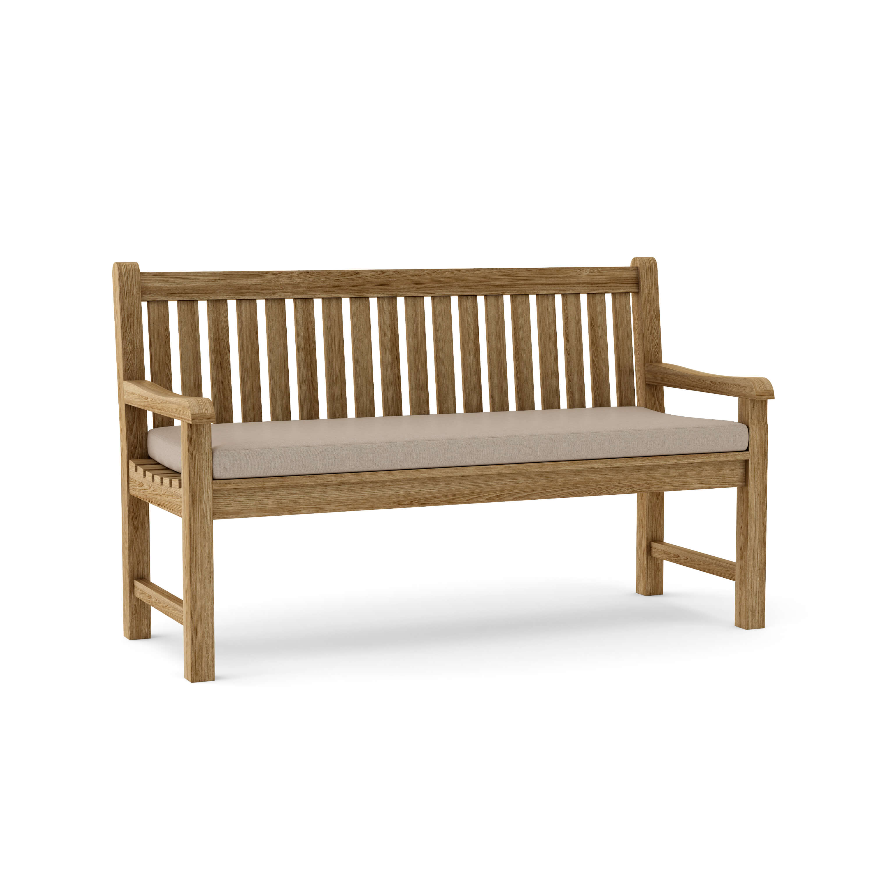 Anderson Teak Classic 3-Seater Bench – Solid Teak Outdoor Garden Bench