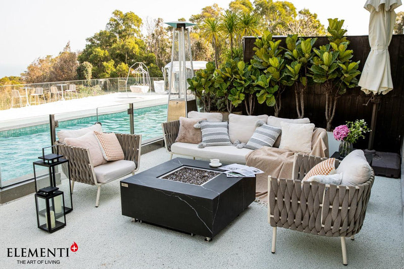 Elementi Plus Sofia Porcelain Fire Table