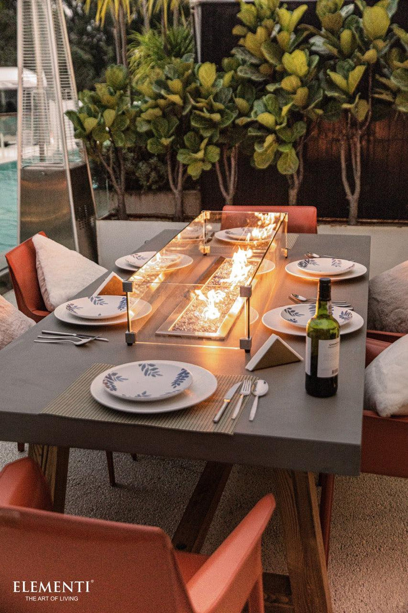 Elementi Sonoma Fire Pit Dining Table