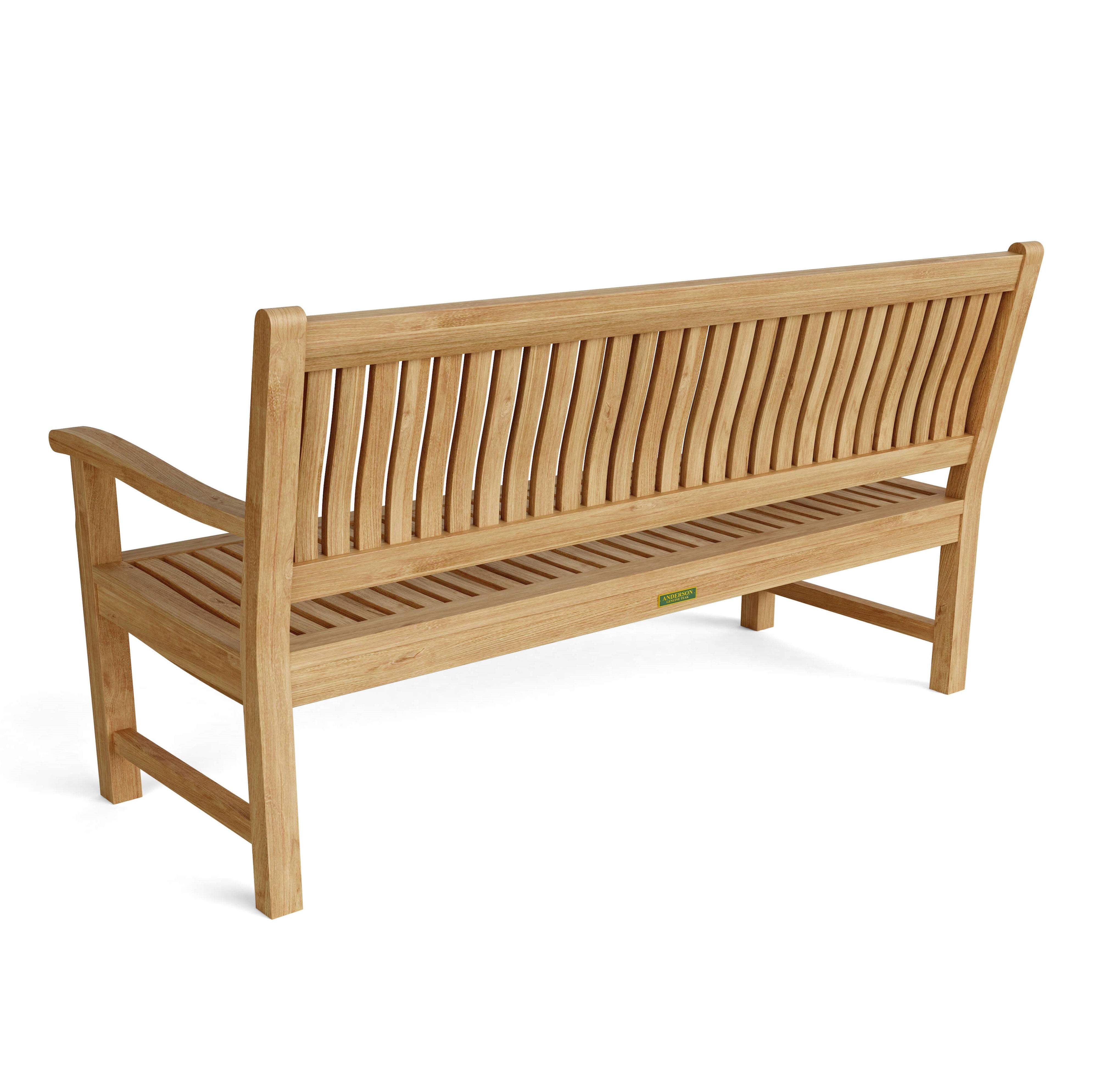Anderson Teak Del-Amo 4-Seater Bench – Solid Teak Outdoor Garden Bench