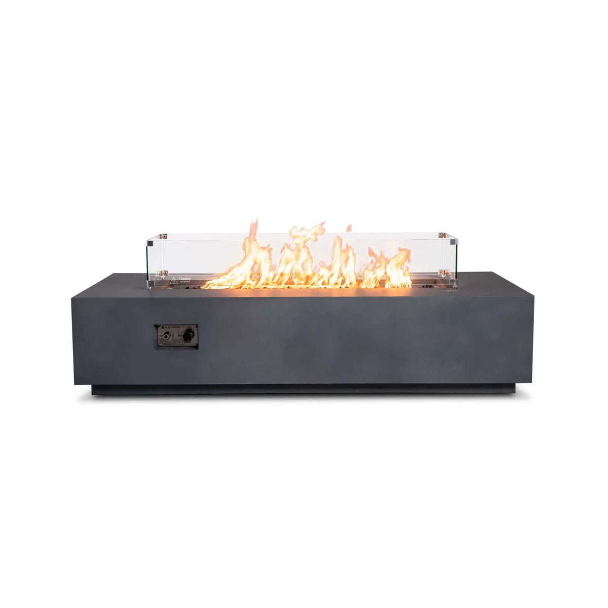 Flame Havens 68" x 30" Rectangle GFRC Concrete Natural Gas Fire Pit