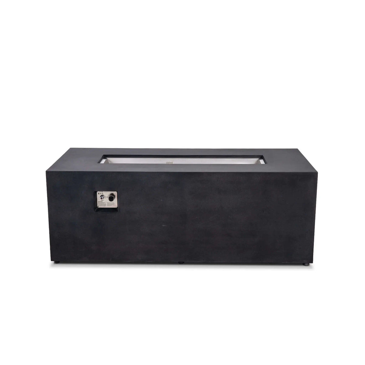 Flame Havens 68" x 30" Rectangle GFRC Concrete Propane Gas Fire Pit with Hidden Tank Drawer