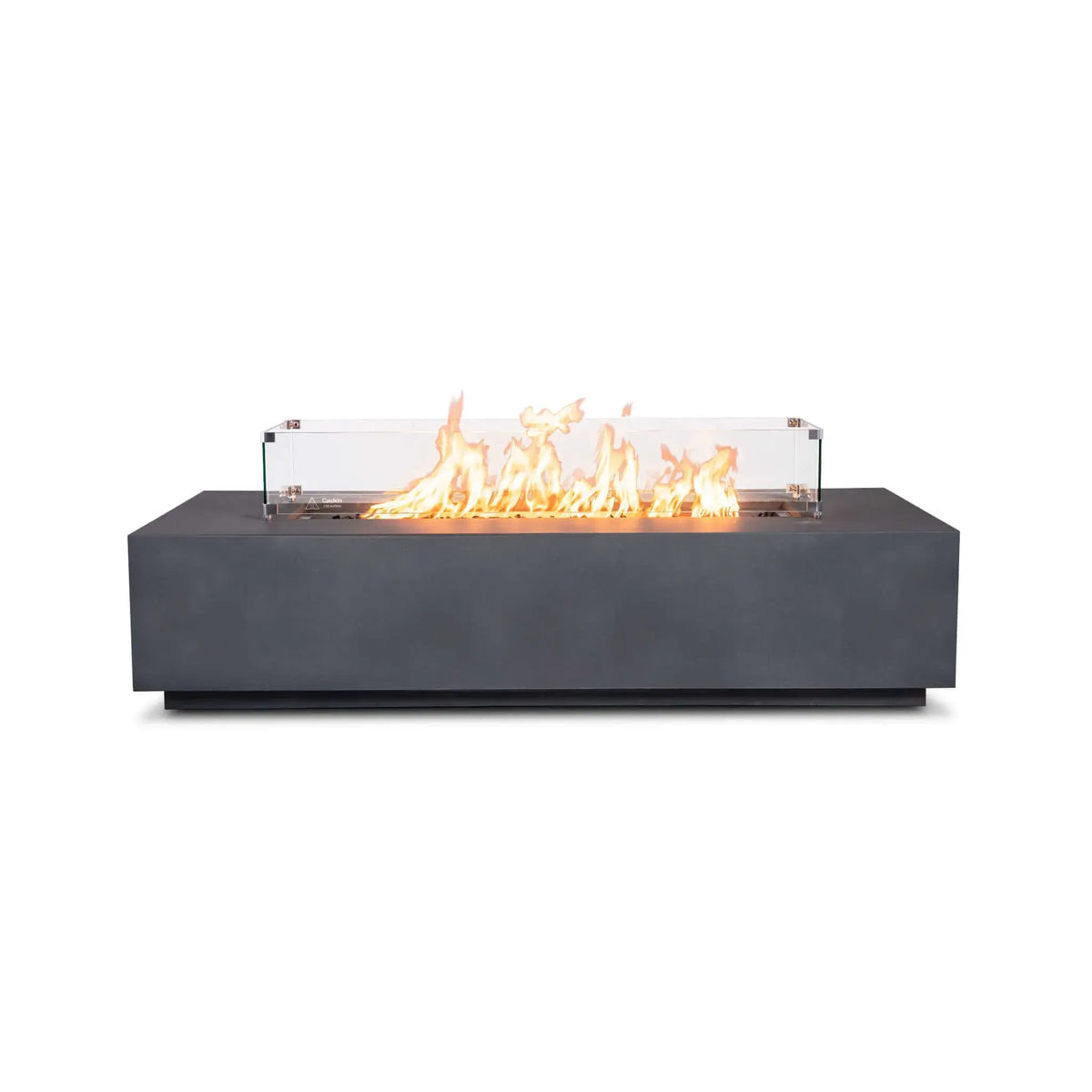 Flame Havens 68" x 30" Rectangle GFRC Concrete Natural Gas Fire Pit