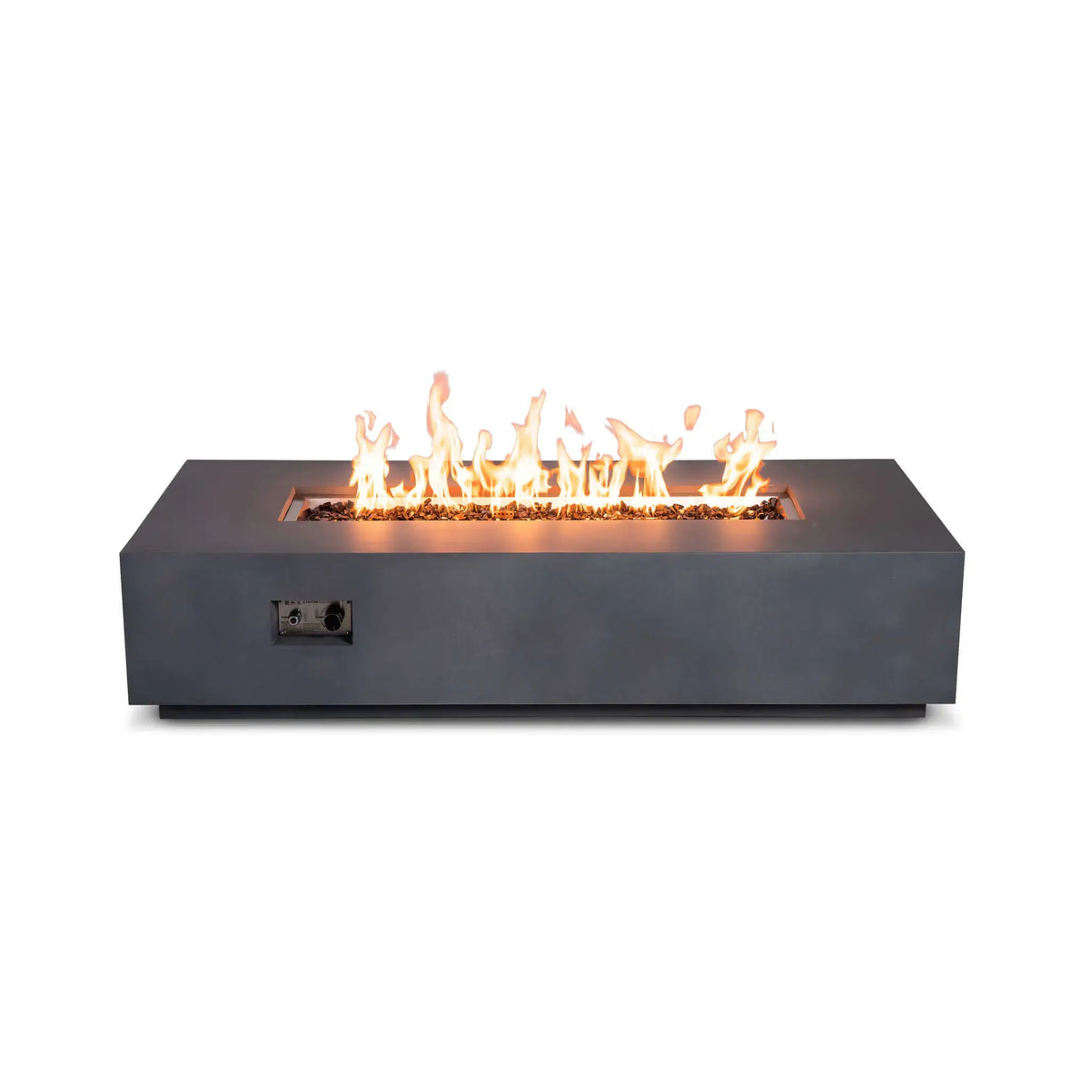 Flame Havens 68" x 30" Rectangle GFRC Concrete Natural Gas Fire Pit
