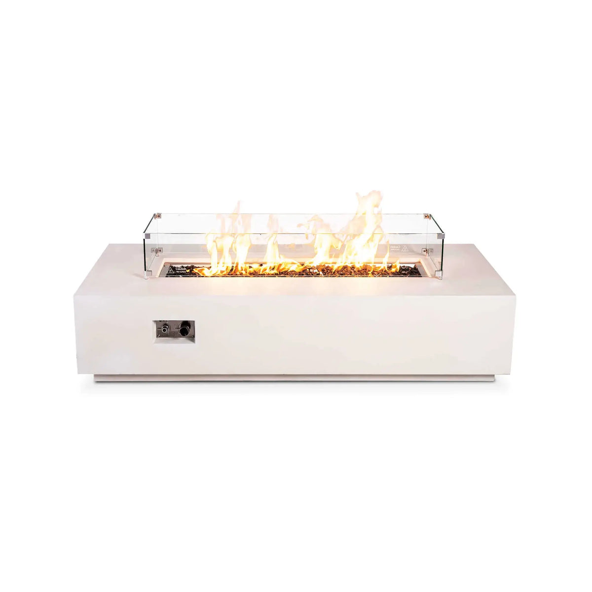 Flame Havens 68" x 30" Rectangle GFRC Concrete Natural Gas Fire Pit