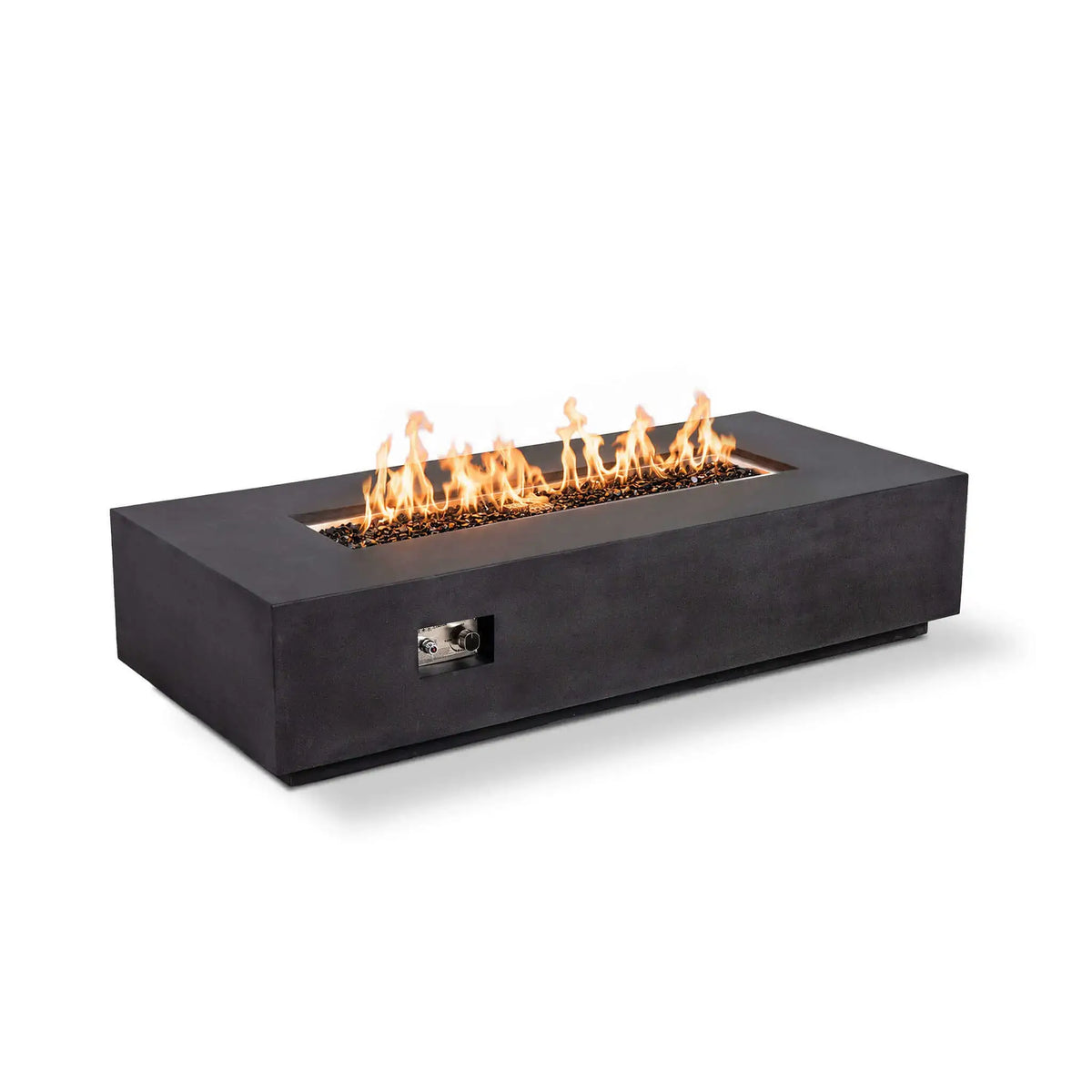 Flame Havens 68" x 30" Rectangle GFRC Concrete Natural Gas Fire Pit