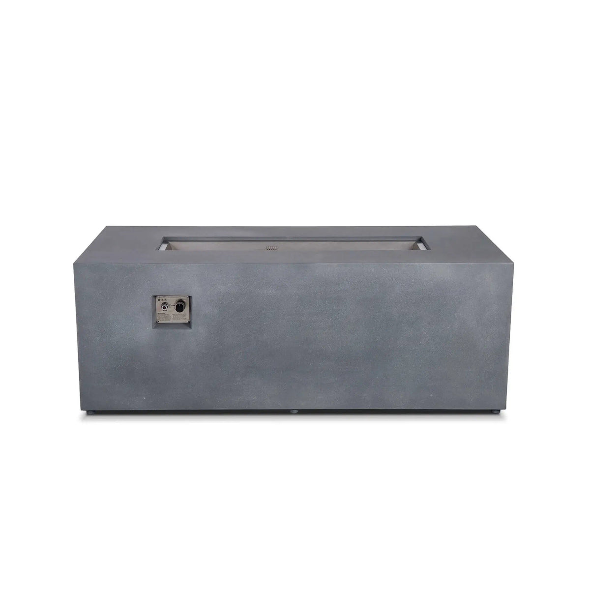Flame Havens 68" x 30" Rectangle GFRC Concrete Propane Gas Fire Pit with Hidden Tank Drawer