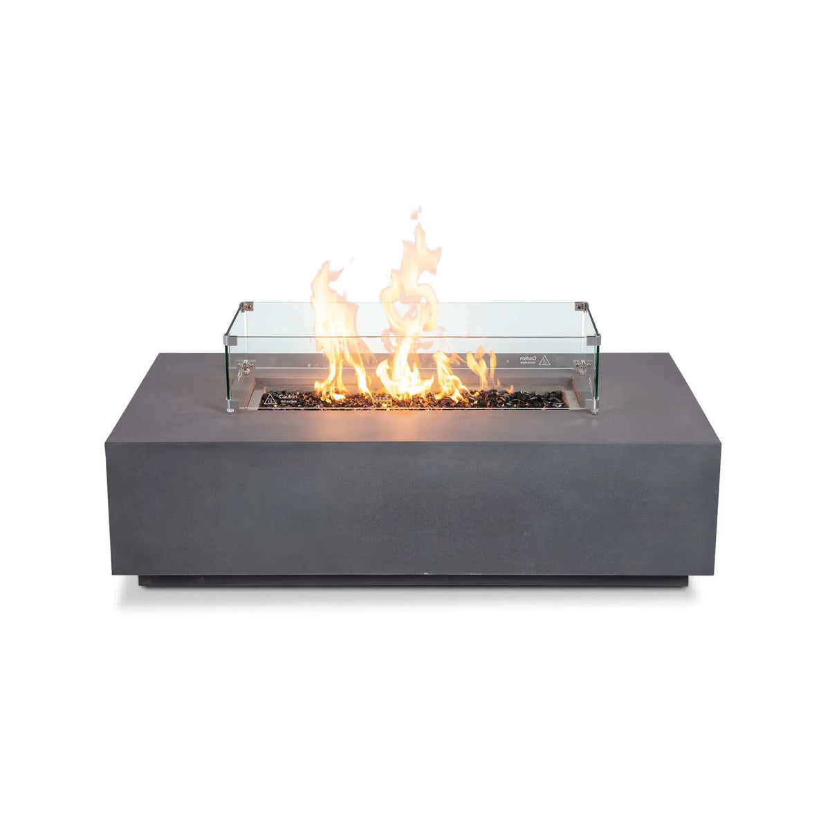 Flame Havens 56" x 30" Rectangle GFRC Concrete Natural Gas Fire Pit