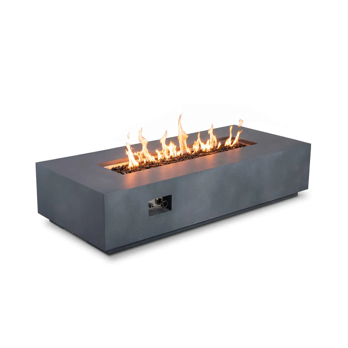 Flame Havens 68" x 30" Rectangle GFRC Concrete Natural Gas Fire Pit