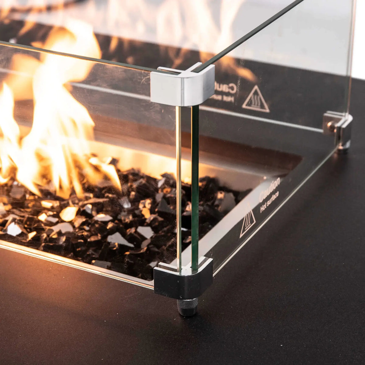 Flame Havens 68" x 30" Rectangle GFRC Concrete Natural Gas Fire Pit