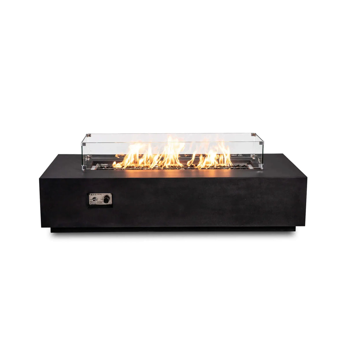 Flame Havens 68" x 30" Rectangle GFRC Concrete Natural Gas Fire Pit