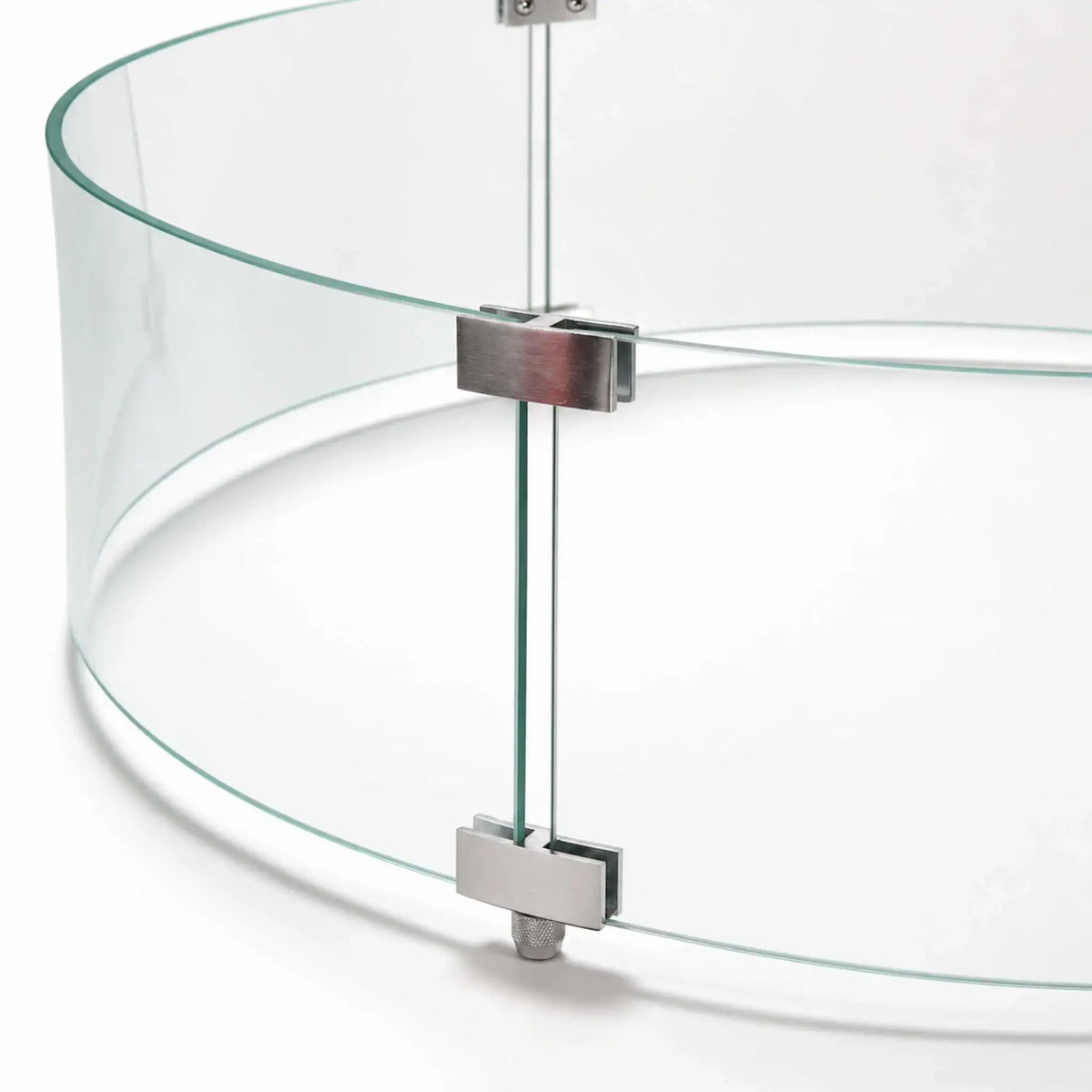 Flame Havens 28" Diameter x 7" Tall Tempered Glass Wind Guard