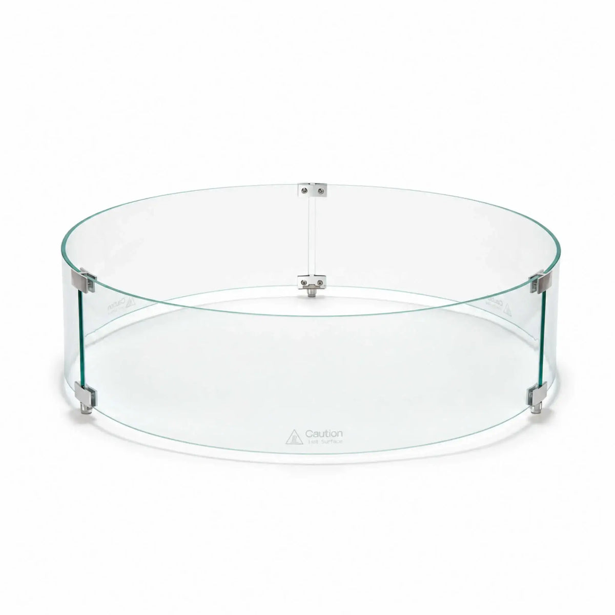 Flame Havens 28" Diameter x 7" Tall Tempered Glass Wind Guard