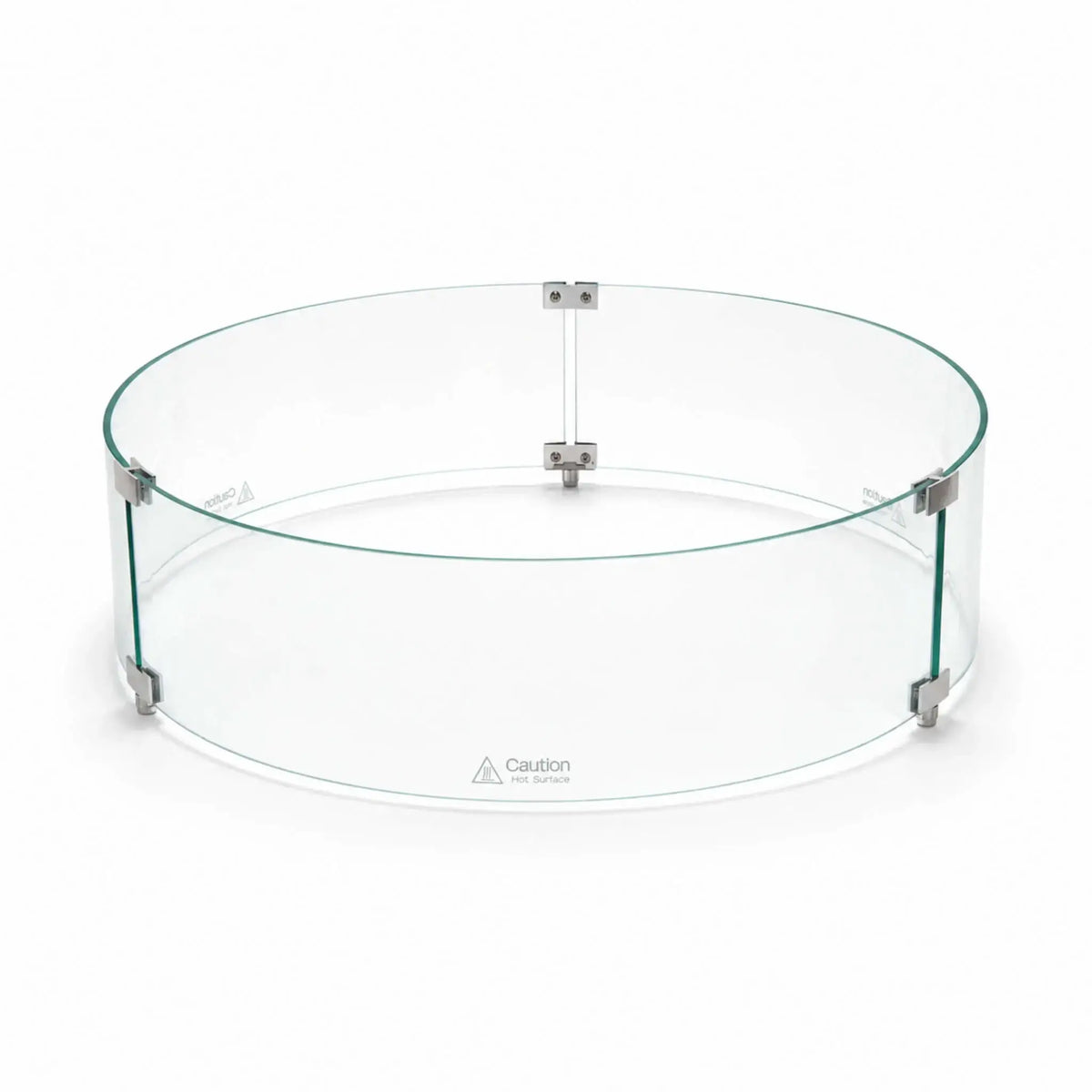 Flame Havens 28" Diameter x 7" Tall Tempered Glass Wind Guard