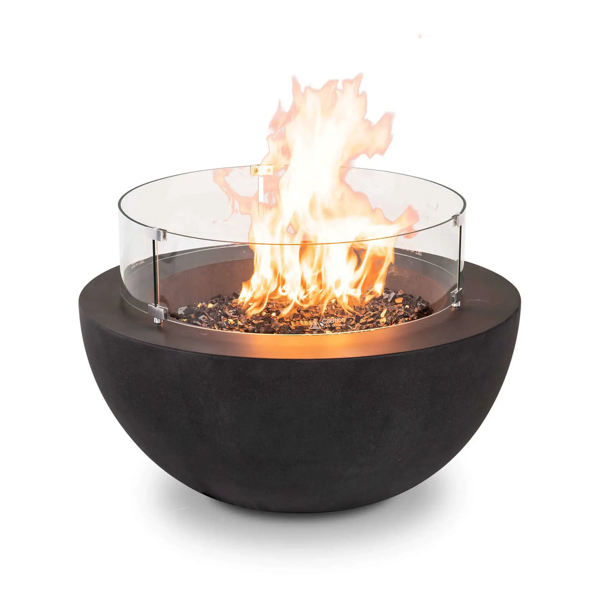 Flame Havens 28" Diameter x 7" Tall Tempered Glass Wind Guard
