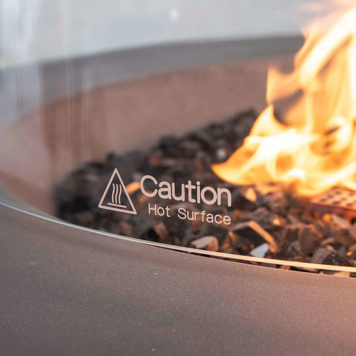 Flame Havens 28" Diameter x 7" Tall Tempered Glass Wind Guard