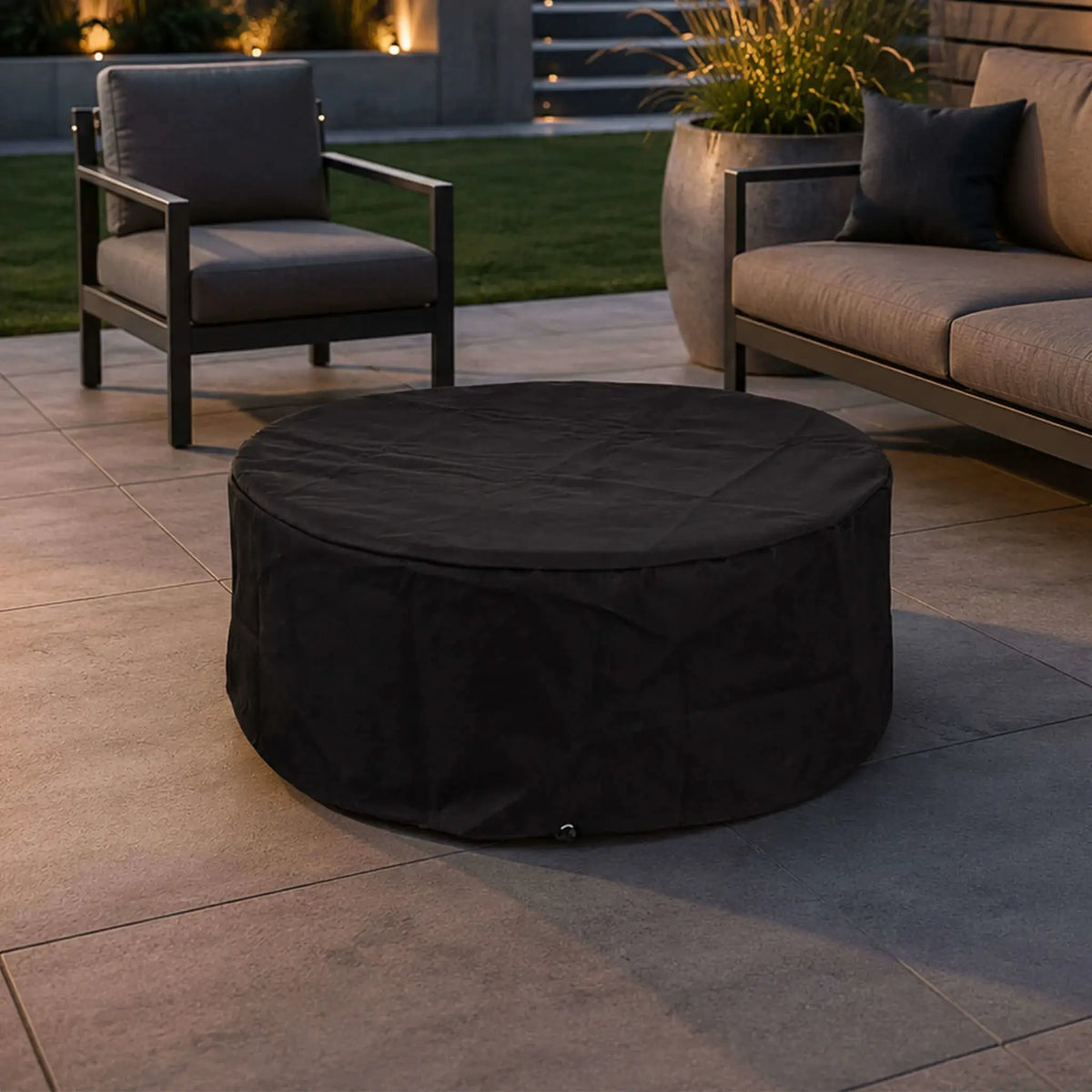 Flame Havens 36” Round Natural Gas GFRC Fire Pit