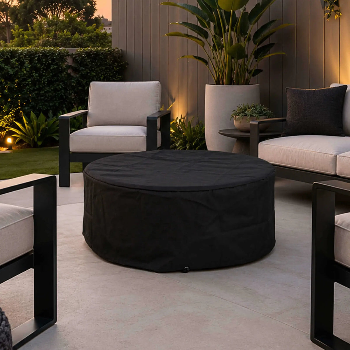 Flame Havens 36” Round Natural Gas GFRC Fire Pit