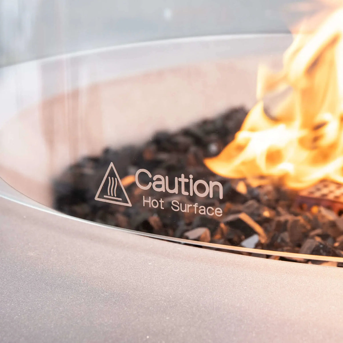 Flame Havens 36” Round Natural Gas GFRC Fire Pit