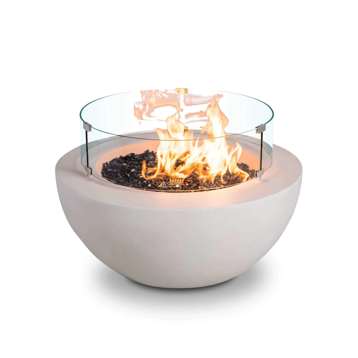Flame Havens 28" Diameter x 7" Tall Tempered Glass Wind Guard