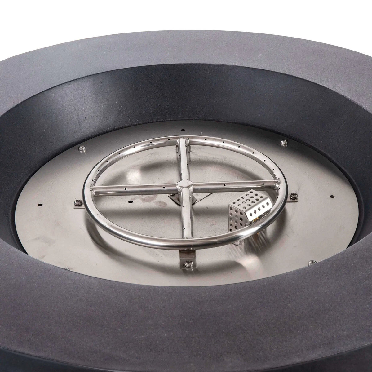Flame Havens 36” Round Propane Gas GFRC Fire Pit