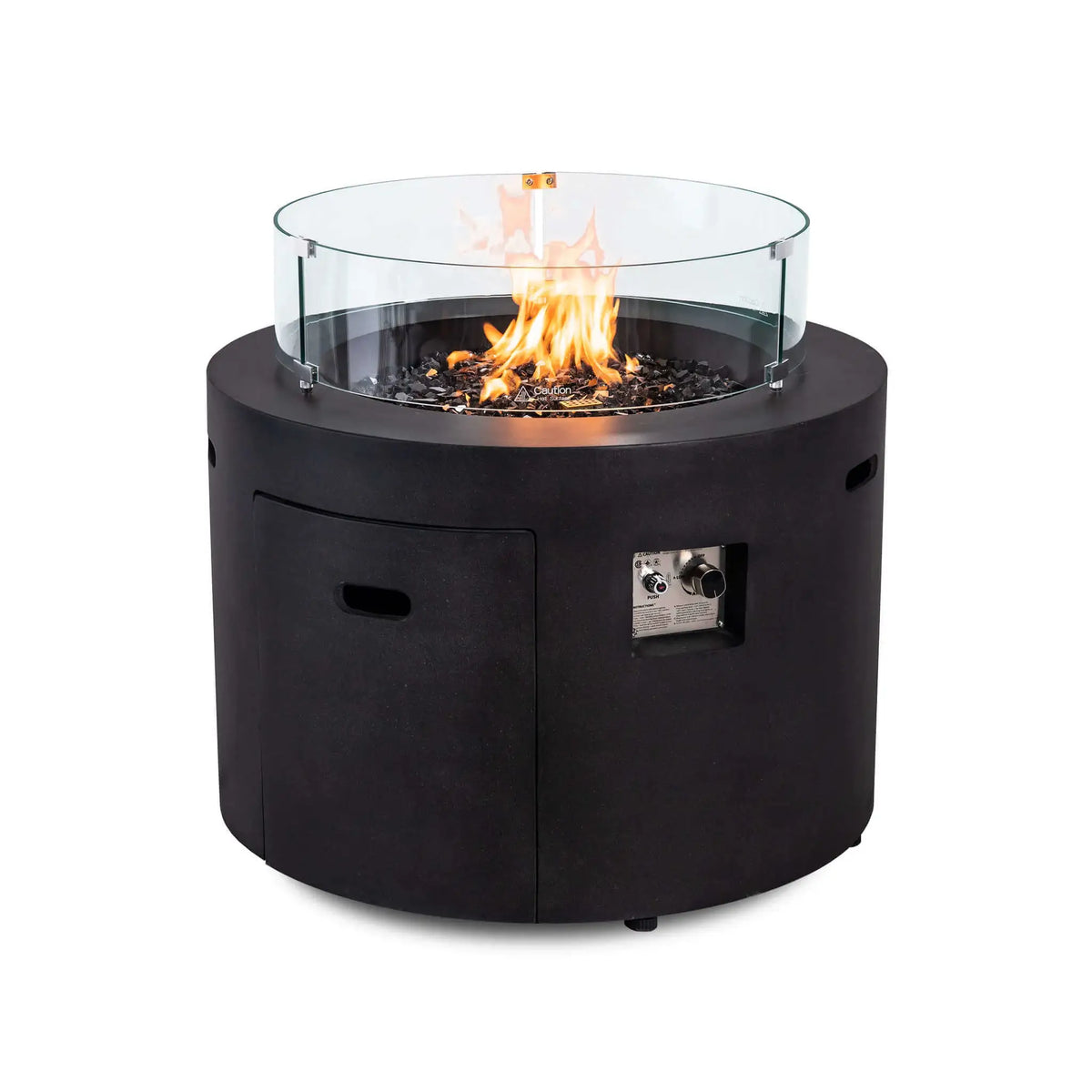 Flame Havens 28" Diameter x 7" Tall Tempered Glass Wind Guard