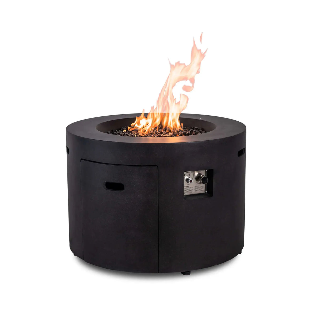Flame Havens 36” Round Propane Gas GFRC Fire Pit