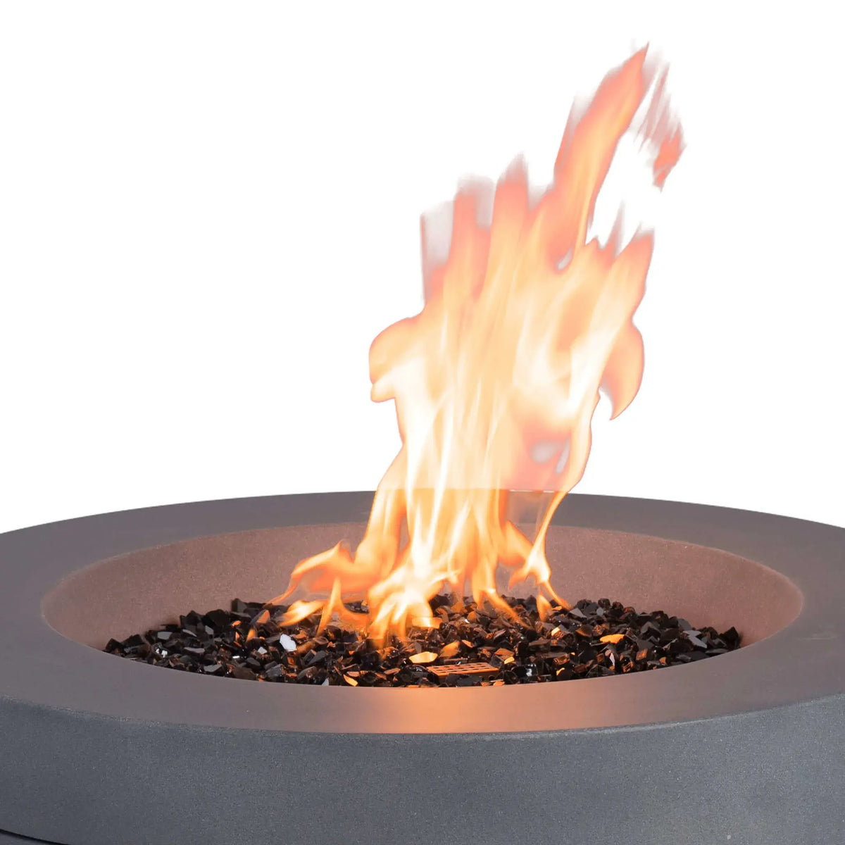 Flame Havens 36” Round Propane Gas GFRC Fire Pit