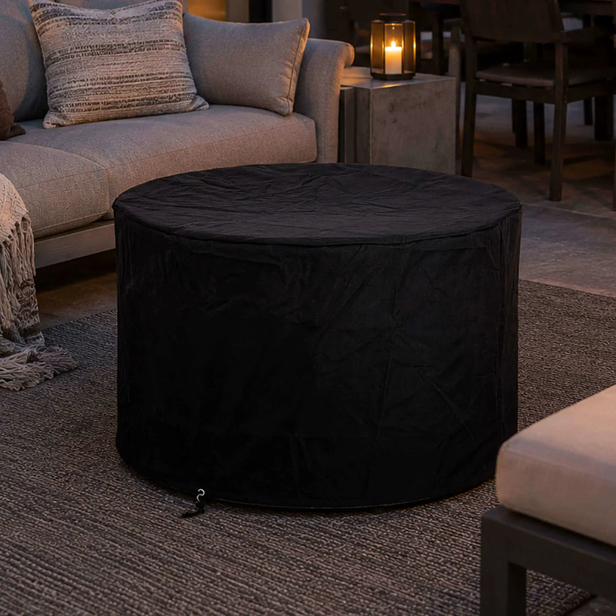 Flame Havens 36” Round Propane Gas GFRC Fire Pit