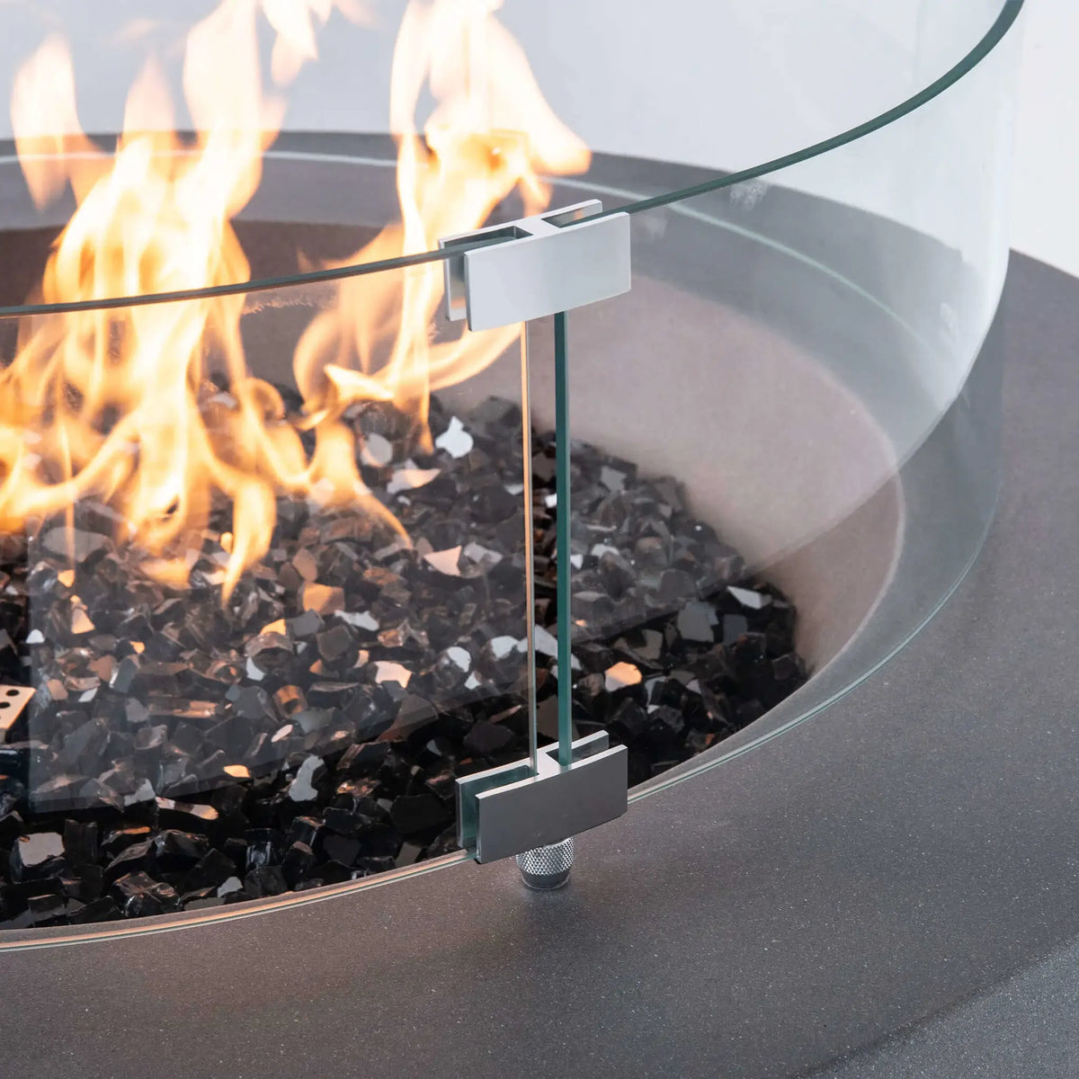 Flame Havens 36” Round Propane Gas GFRC Fire Pit