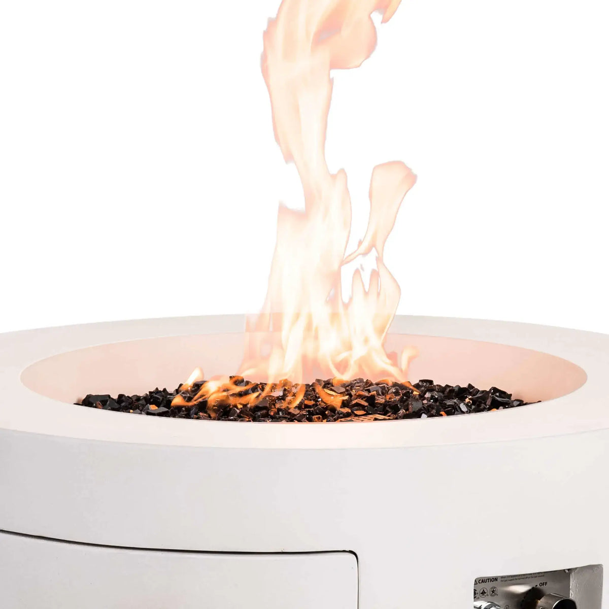 Flame Havens 36” Round Propane Gas GFRC Fire Pit