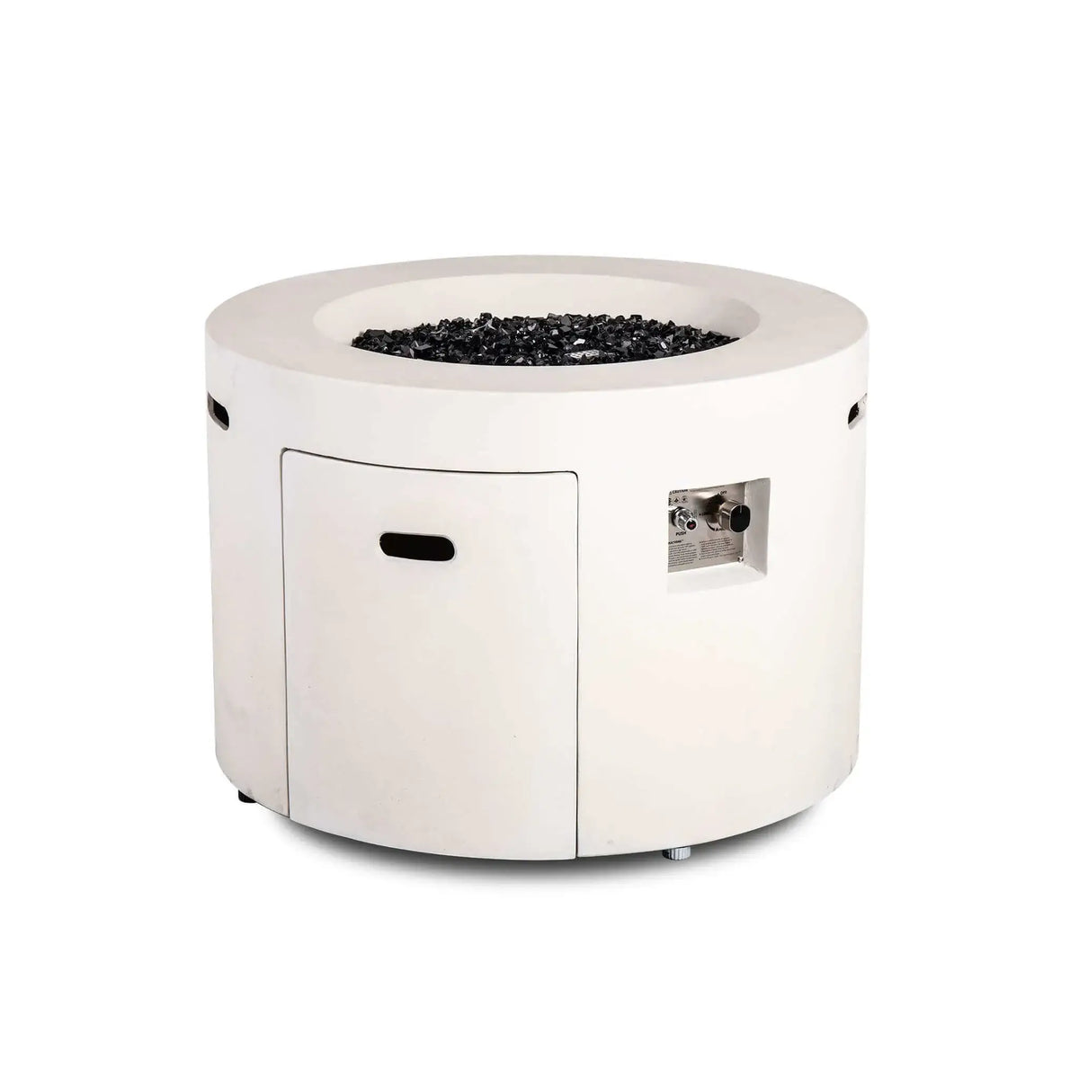 Flame Havens 36” Round Propane Gas GFRC Fire Pit