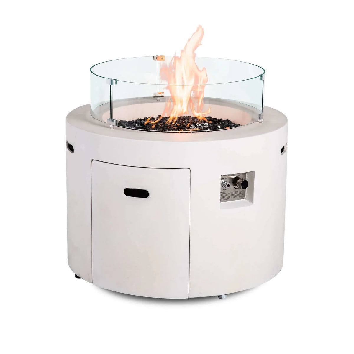 Flame Havens 28" Diameter x 7" Tall Tempered Glass Wind Guard