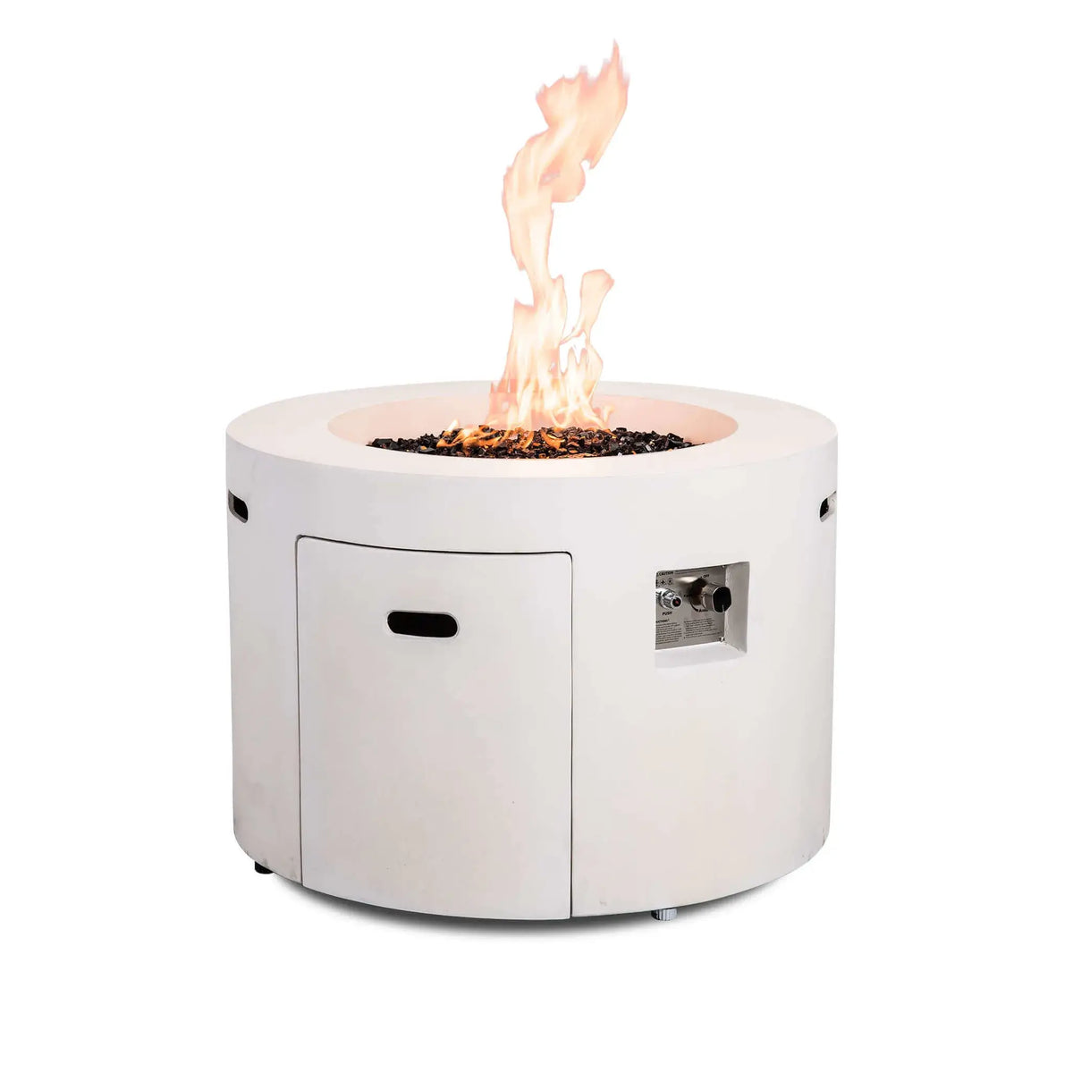 Flame Havens 36” Round Propane Gas GFRC Fire Pit