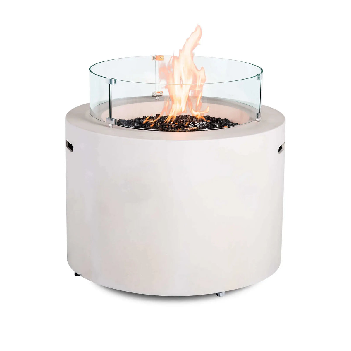 Flame Havens 36” Round Propane Gas GFRC Fire Pit