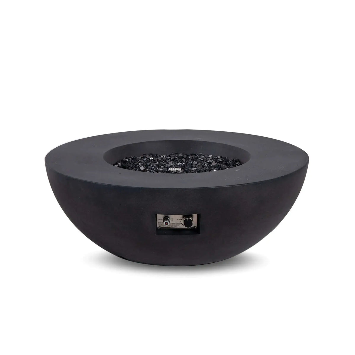 Flame Havens 43" Round GFRC Concrete Natural Gas Fire Pit