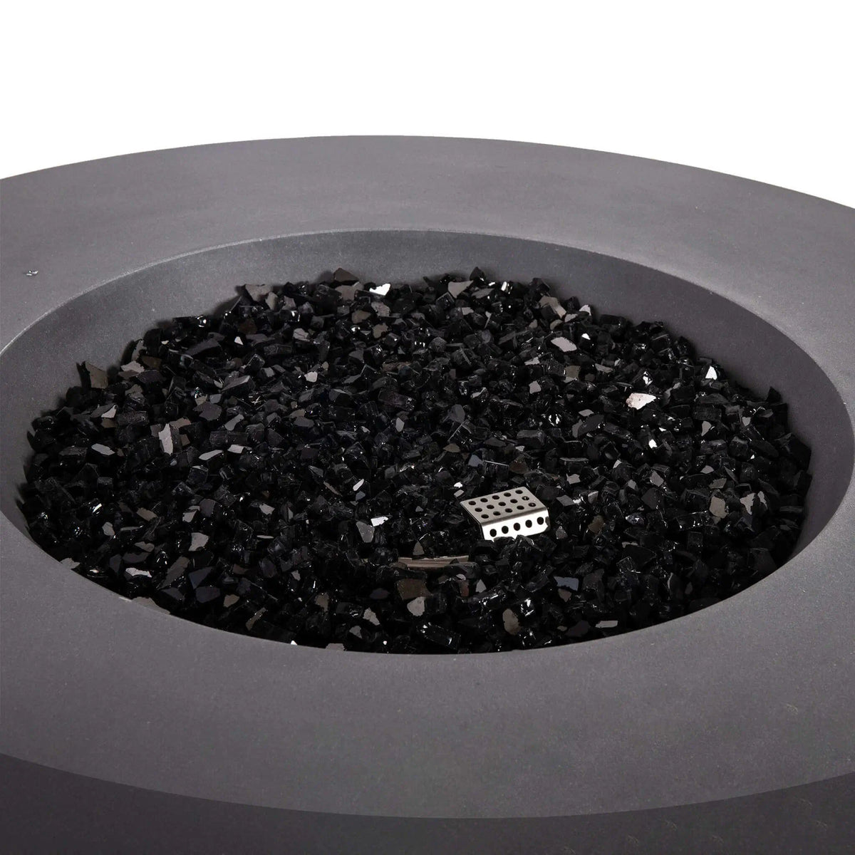 Flame Havens 43" Round GFRC Concrete Natural Gas Fire Pit